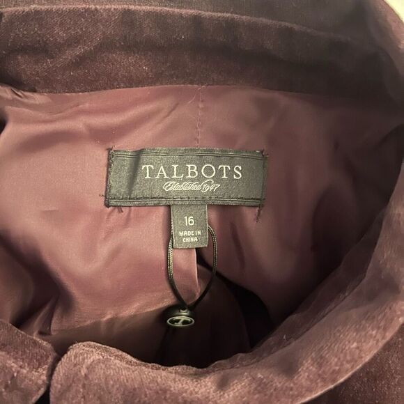 Talbots NWT Purple Button Up Jacket 16 - Picture 5 of 7